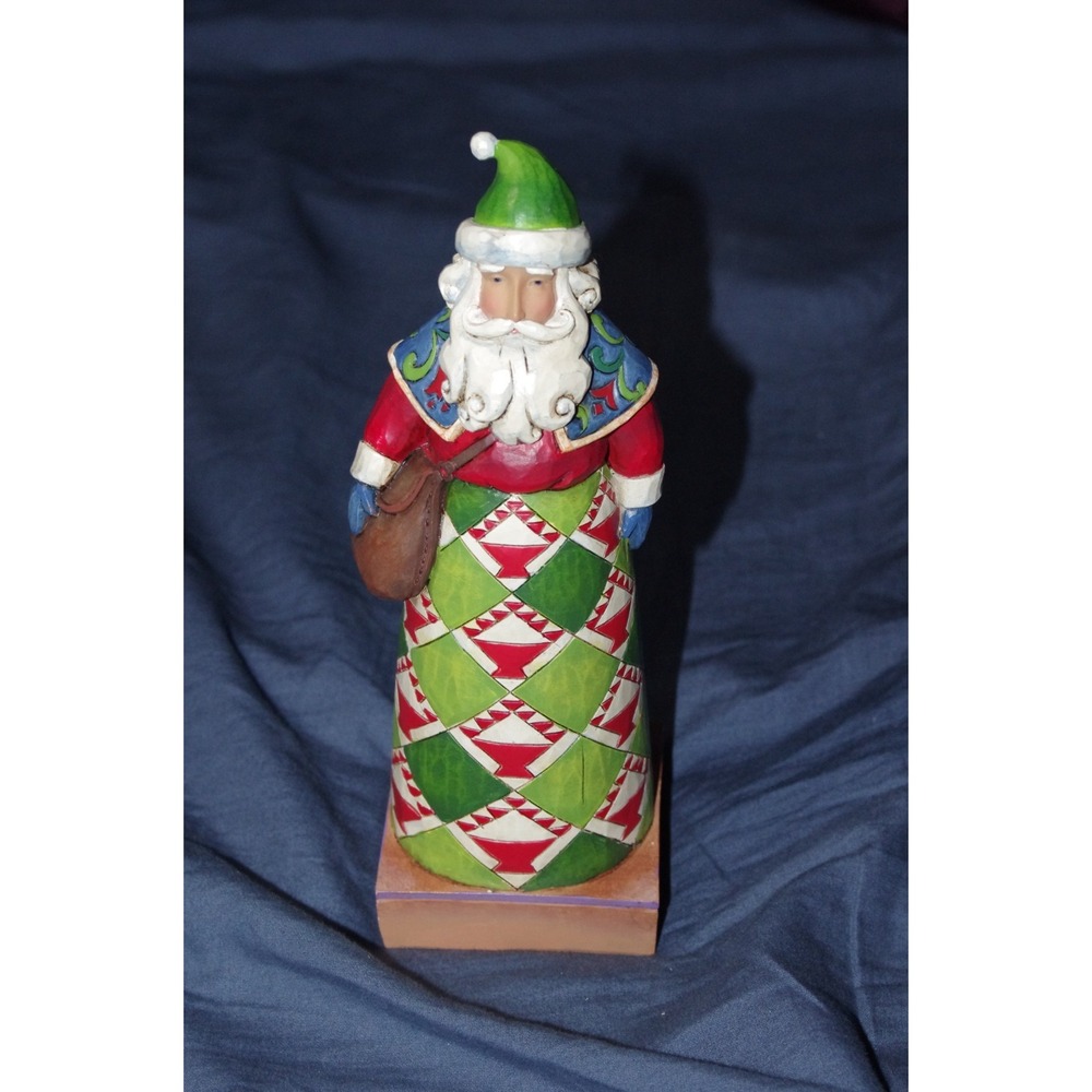 Jim Shore Heartwood Creek -Santa Claus -7.5" Figurine 2008 Holiday Message‎